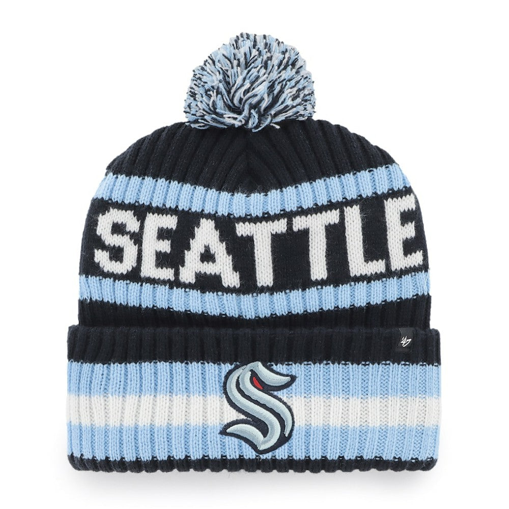 Seattle Kraken '47 Bering Cuffed Knit Hat with Pom - Navy | 47 brand near me
