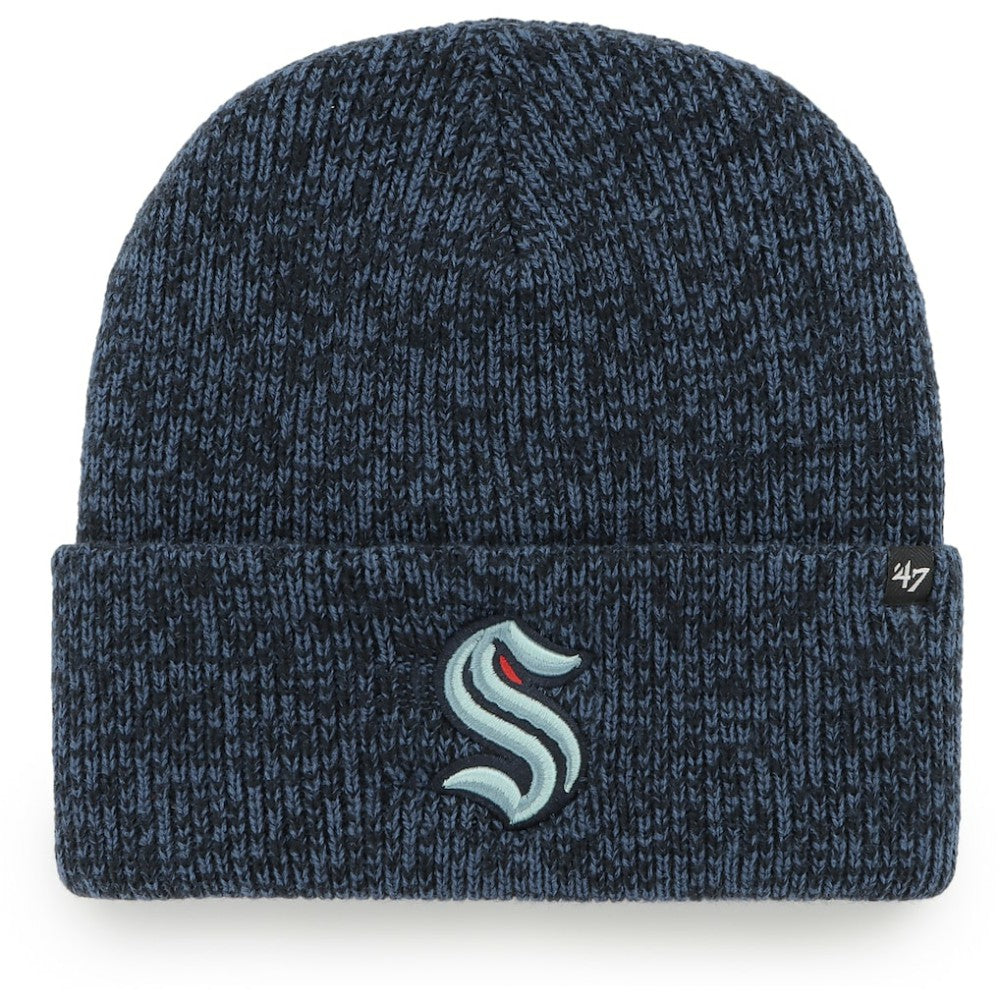 Seattle Kraken '47 Brain Freeze Cuffed Knit Hat - Deep Sea Blue | 47 brand Lifestyle