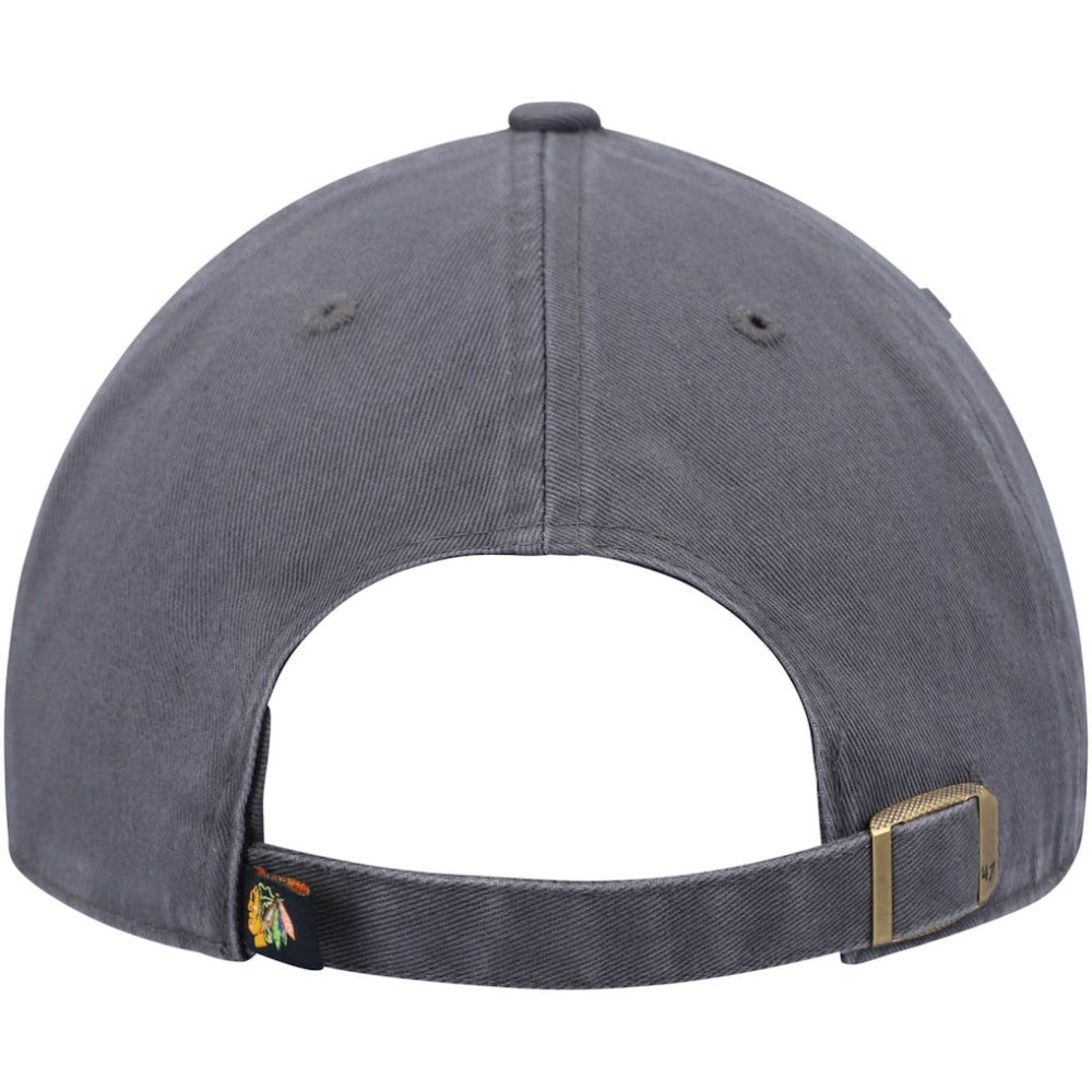 Chicago Blackhawks '47 Clean Up Adjustable Hat - Charcoal | 47 brand online