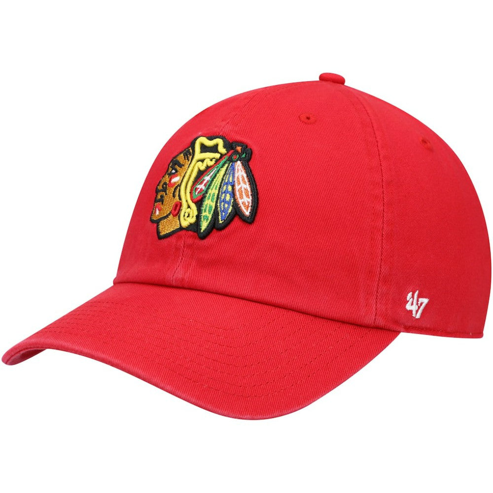 Chicago Blackhawks '47 Clean Up Adjustable Hat - Red | 47 brand near me