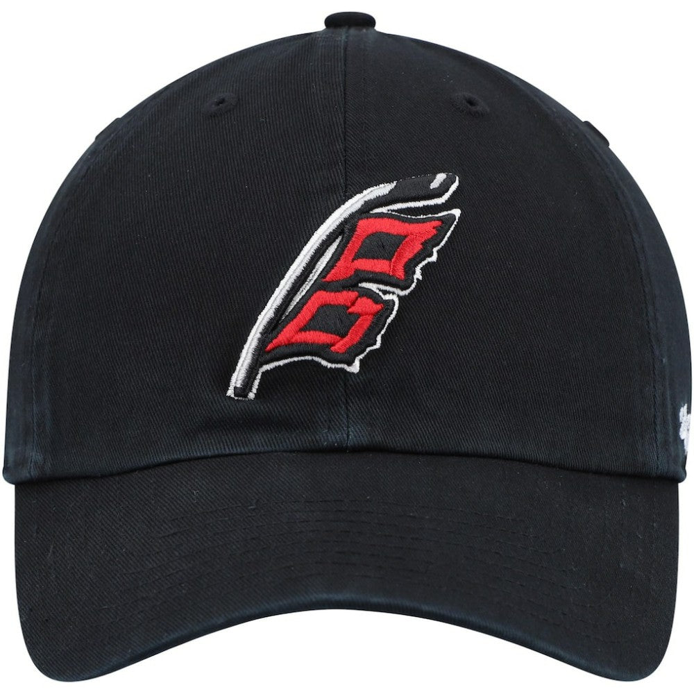 Carolina Hurricanes '47 Alternate Logo Clean Up Adjustable Hat - Black | 47 brand Lifestyle
