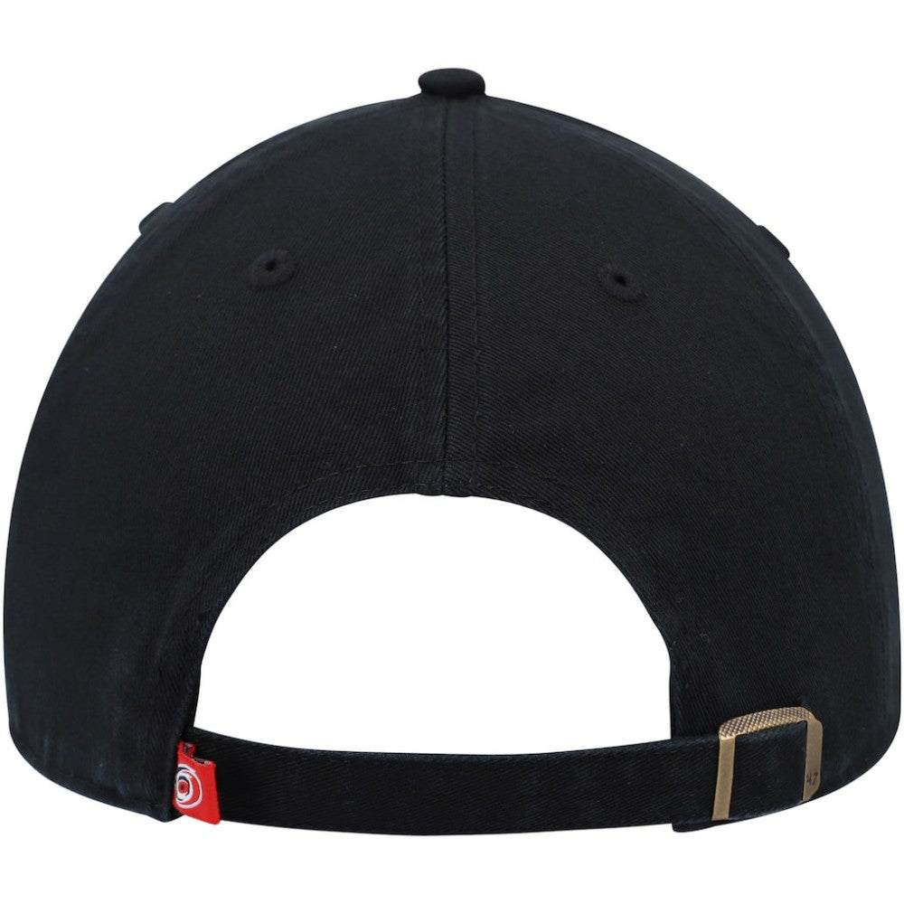 Carolina Hurricanes '47 Alternate Logo Clean Up Adjustable Hat - Black | 47 brand Lifestyle