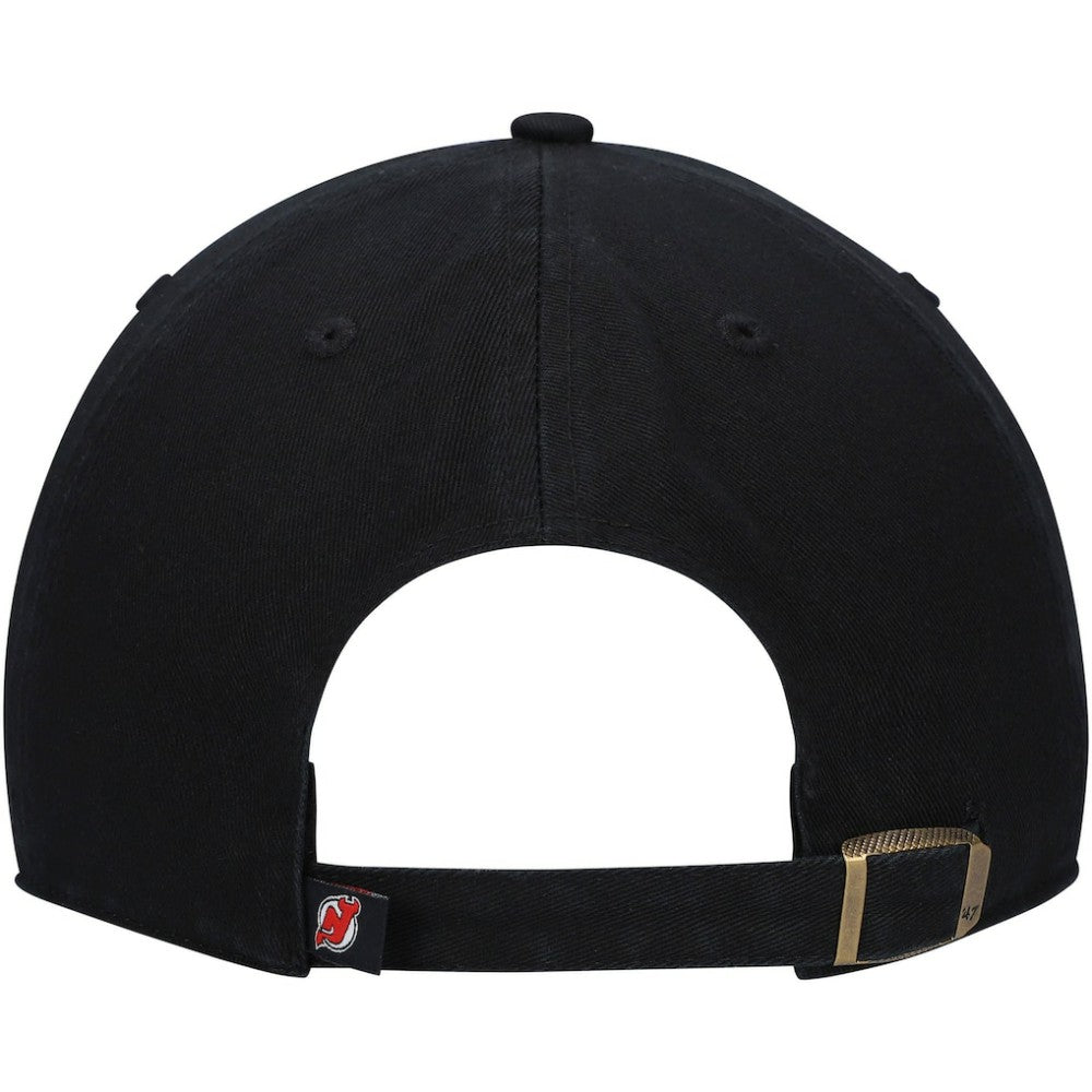 New Jersey Devils '47 Primary Logo Clean Up Adjustable Hat - Black | 47 brand discount