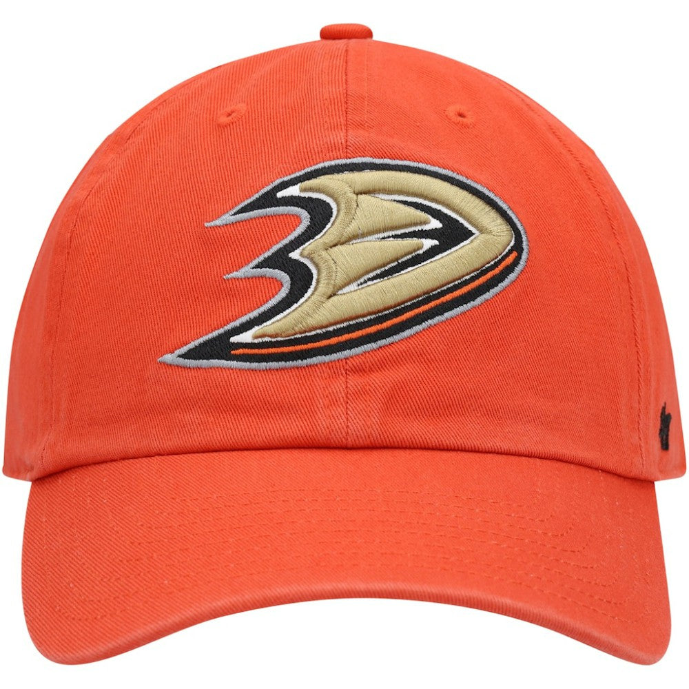 Anaheim Ducks '47 Clean Up Adjustable Hat - Orange | 47 brand Clearance