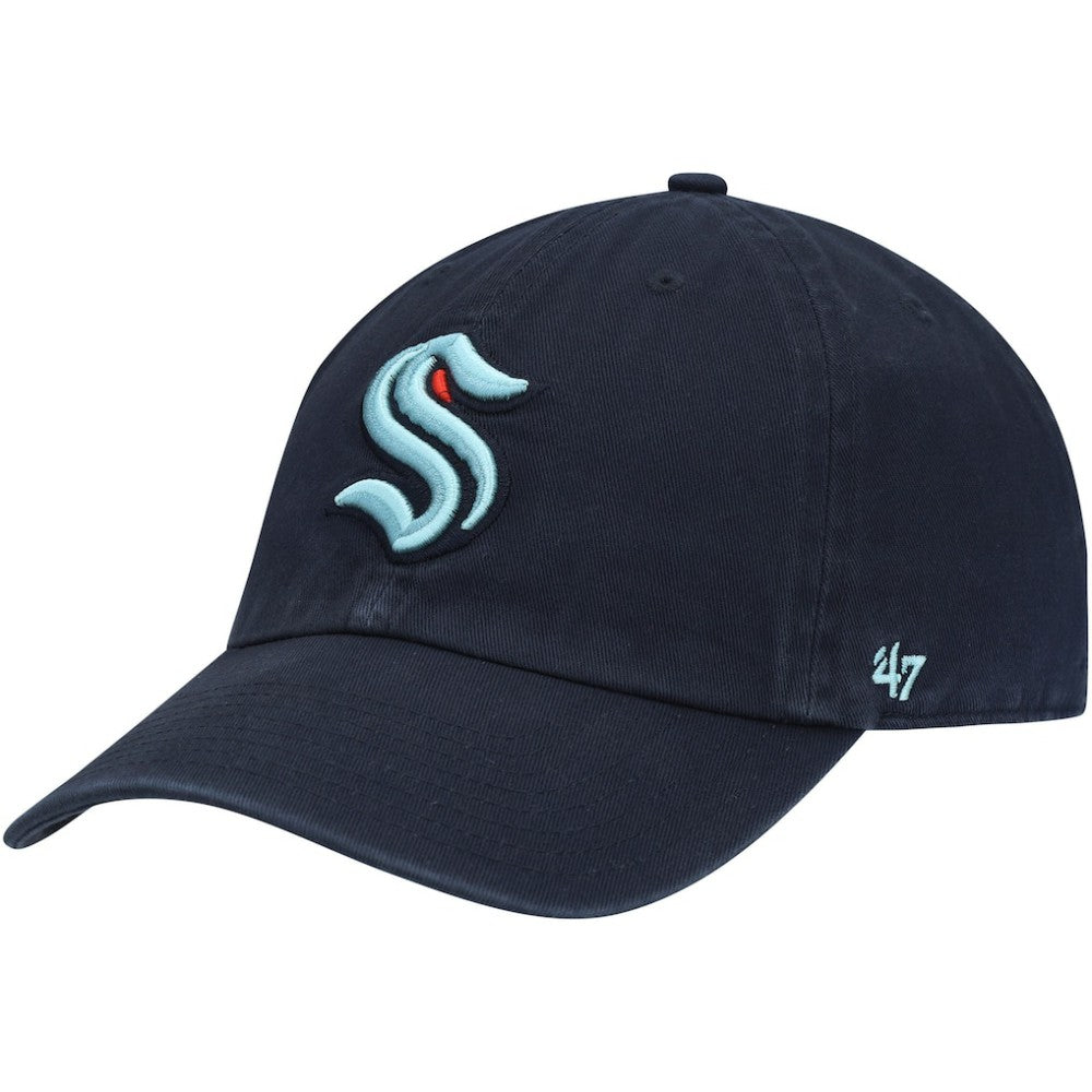 Seattle Kraken '47 Clean Up Adjustable Hat - Deep Sea Blue | 47 brand Lifestyle