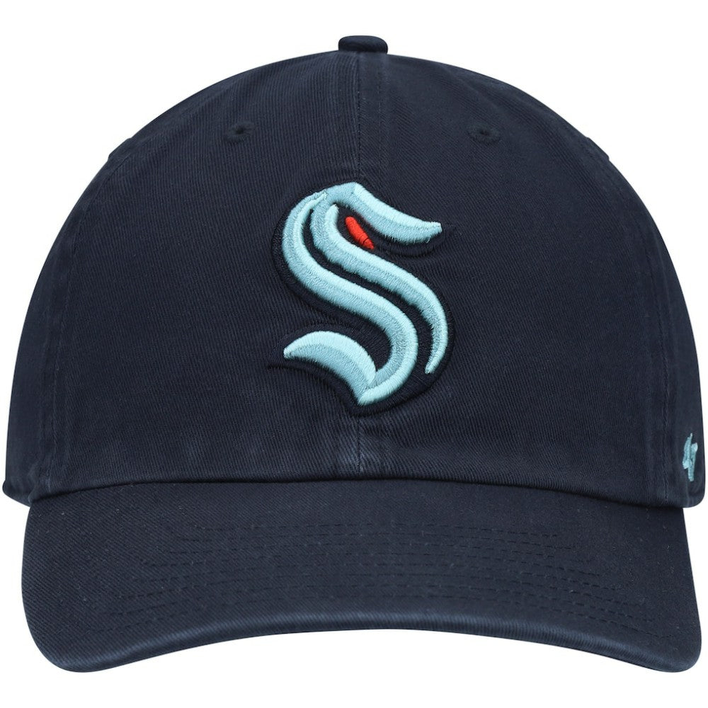 Seattle Kraken '47 Clean Up Adjustable Hat - Deep Sea Blue | 47 brand Lifestyle
