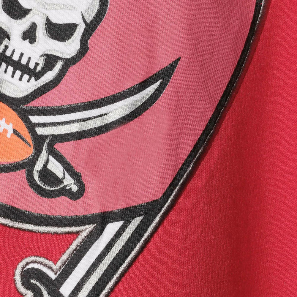 Tampa Bay Buccaneers Big & Tall Block Party Pullover Hoodie - Red/Pewter - Fanatics