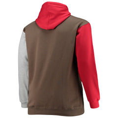 Tampa Bay Buccaneers Big & Tall Pullover Hoodie - Red/Black - NFL