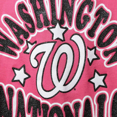 Washington Nationals New Era Girl's Youth Jersey Stars V-Neck T-Shirt Online