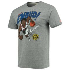 Joel Embiid Philadelphia 76ers Homage Comic Book Player Tri-Blend T-Shirt Heathered Gray