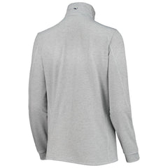 New Orleans Saints Vineyard Vines Women's Sankaty Shep Half-Zip Pullover Top - Heather Gray - NFL