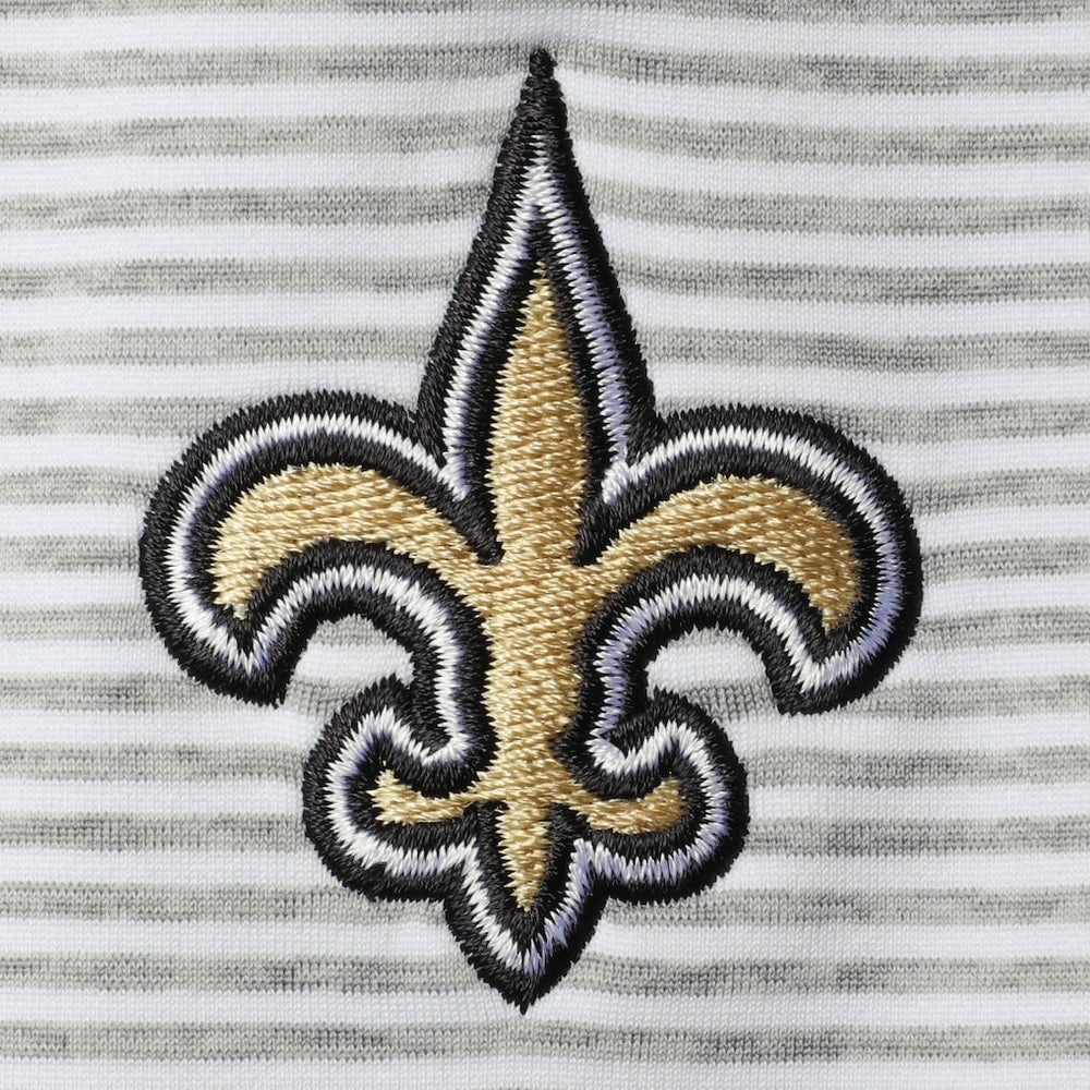New Orleans Saints Vineyard Vines Women's Sankaty Shep Half-Zip Pullover Top - Heather Gray - NFL
