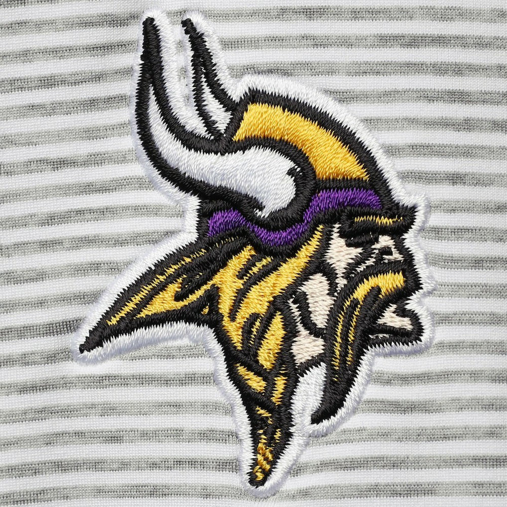 Minnesota Vikings Vineyard Vines Women's Sankaty Shep Half-Zip Pullover Top - Heather Gray - NFL