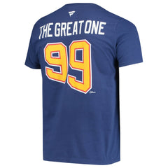 Wayne Gretzky St. Louis Blues Fanatics Authentic Stack Retired Player Nickname & Number T-Shirt - Blue | Fanatics Clearance
