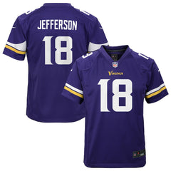 Justin Jefferson Minnesota Vikings Youth Game Jersey - Purple - Nike