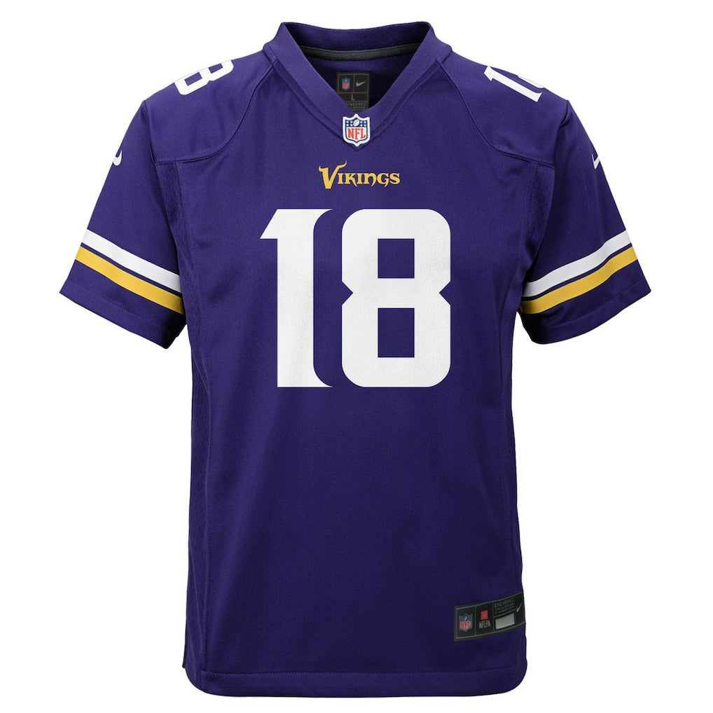 Justin Jefferson Minnesota Vikings Youth Game Jersey - Purple - Nike