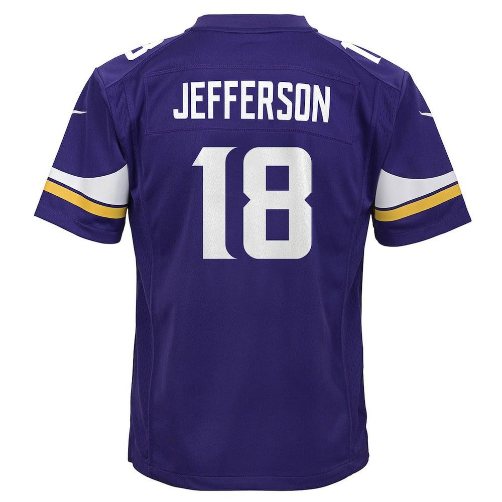 Justin Jefferson Minnesota Vikings Youth Game Jersey - Purple - Nike