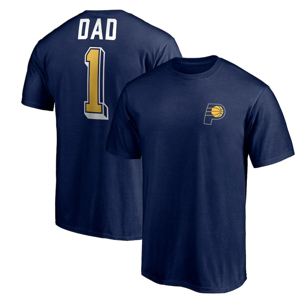 Indiana Pacers Number One Dad T-Shirt Navy