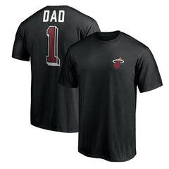 Miami Heat Number One Dad T-Shirt Black