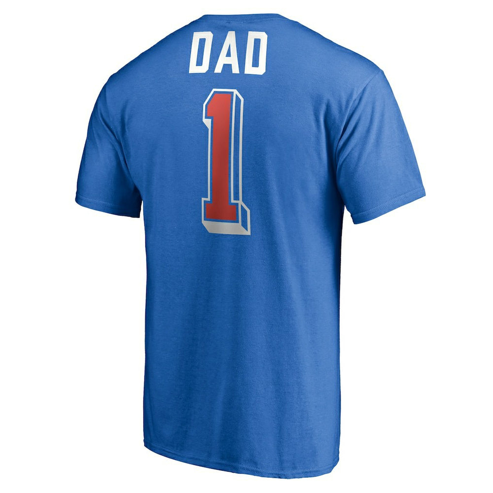 Oklahoma City Thunder Number One Dad T-Shirt Blue