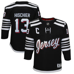 Nico Hischier New Jersey Devils Youth 2021/22 Alternate Premier Player Jersey - Black | NHL discount