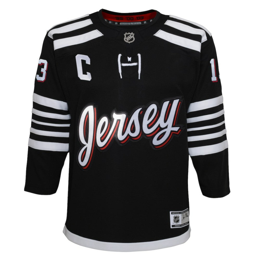 Nico Hischier New Jersey Devils Youth 2021/22 Alternate Premier Player Jersey - Black | NHL discount