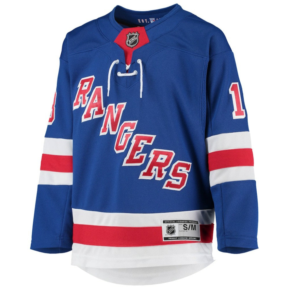 Alexis Lafreniere New York Rangers Youth Home Premier Player Jersey - Blue | NHL online