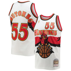 Mitchell & Ness Dikembe Mutombo Atlanta Hawks 1996/97 Hardwood Classics Swingman Jersey White