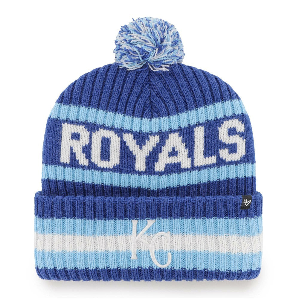 Kansas City Royals '47 Bering Cuffed Knit Hat with Pom for sale
