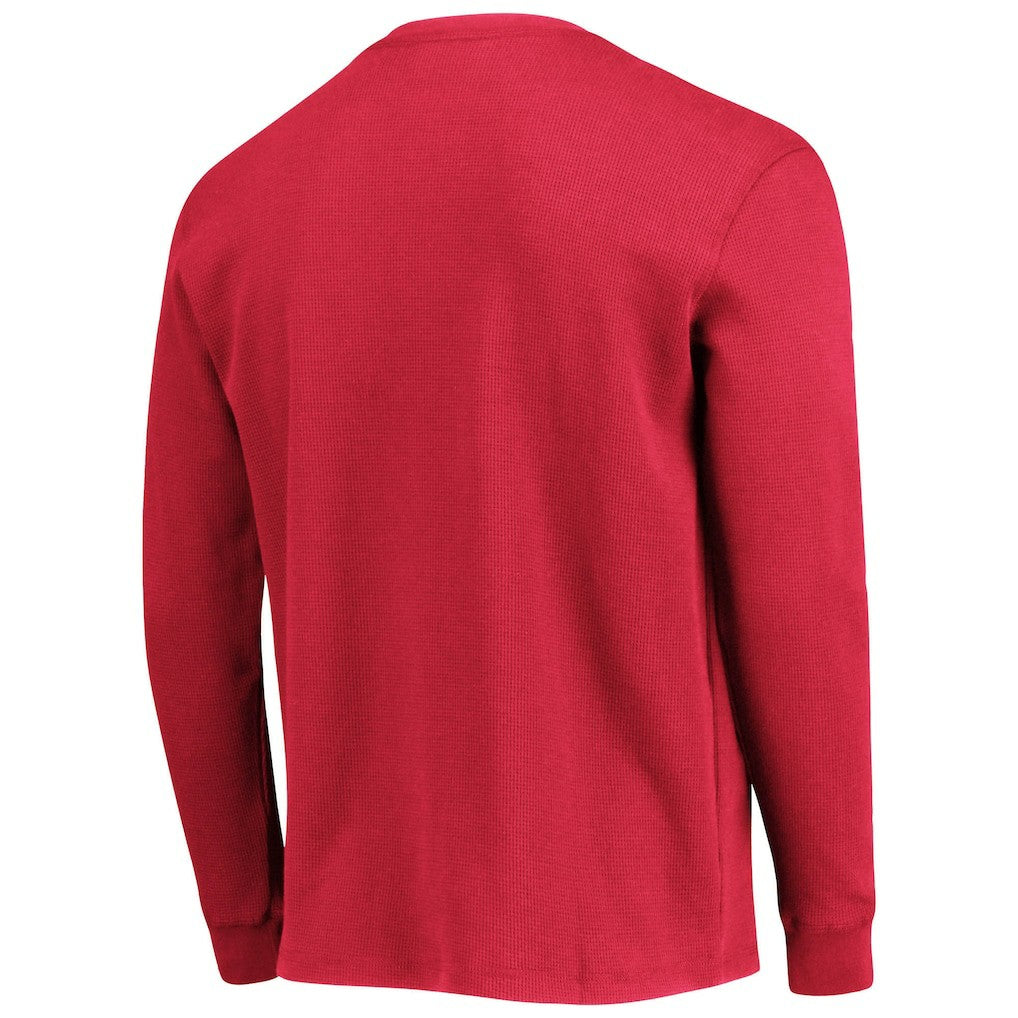 San Francisco 49ers Dunbrooke Logo Maverick Thermal Henley Long Sleeve T-Shirt - Scarlet - NFL