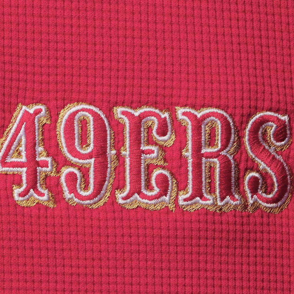 San Francisco 49ers Dunbrooke Logo Maverick Thermal Henley Long Sleeve T-Shirt - Scarlet - NFL