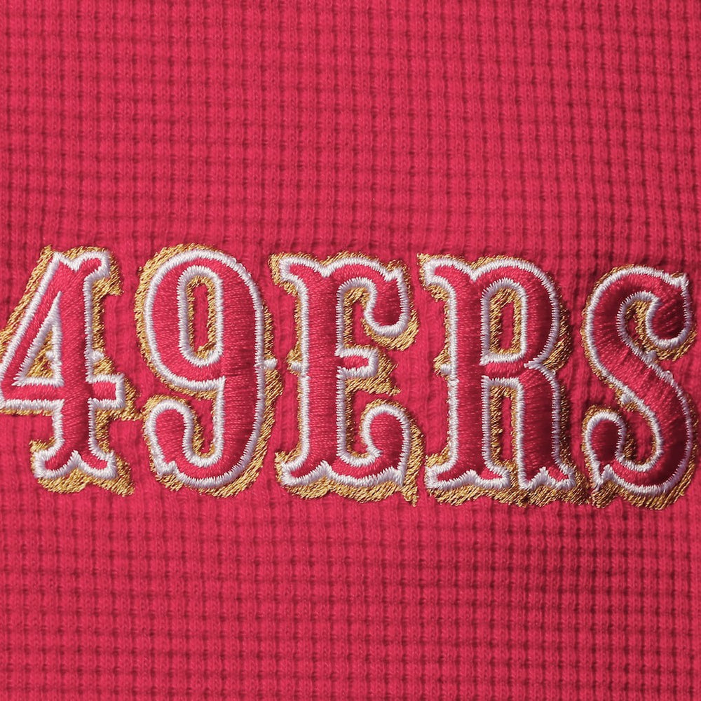 San Francisco 49ers Dunbrooke Logo Maverick Thermal Henley Long Sleeve T-Shirt - Scarlet - NFL