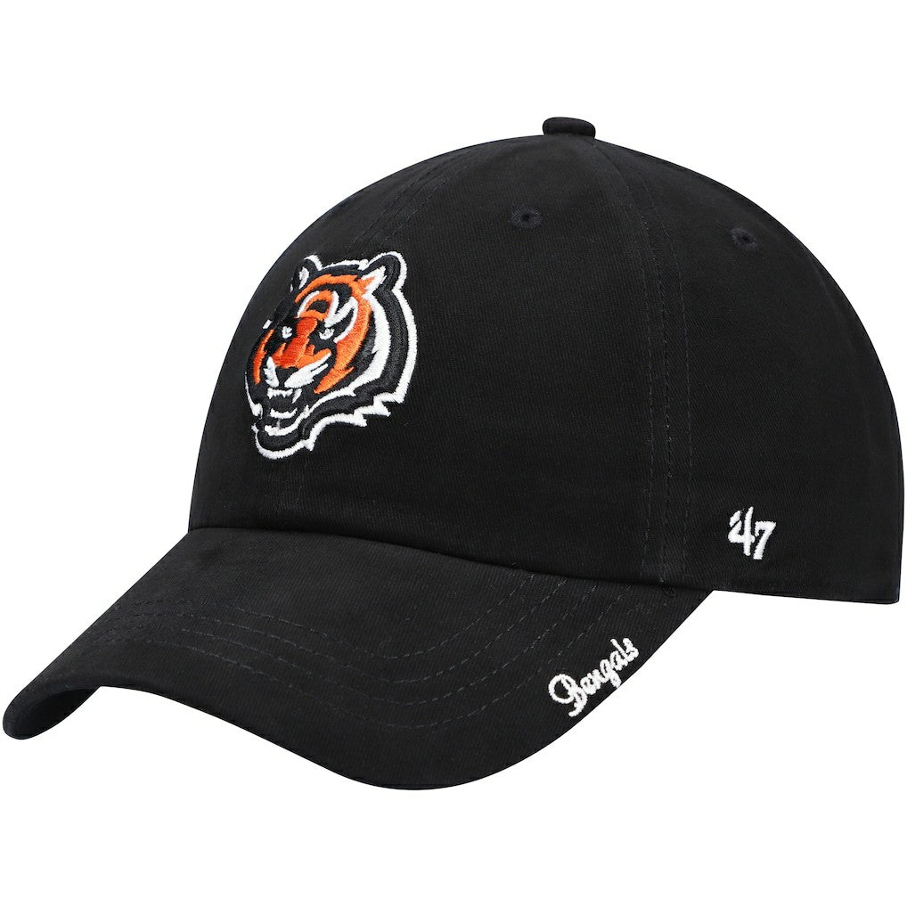 Cincinnati Bengals '47 Women's Miata Clean Up Primary Adjustable Hat - Black - 47 brand