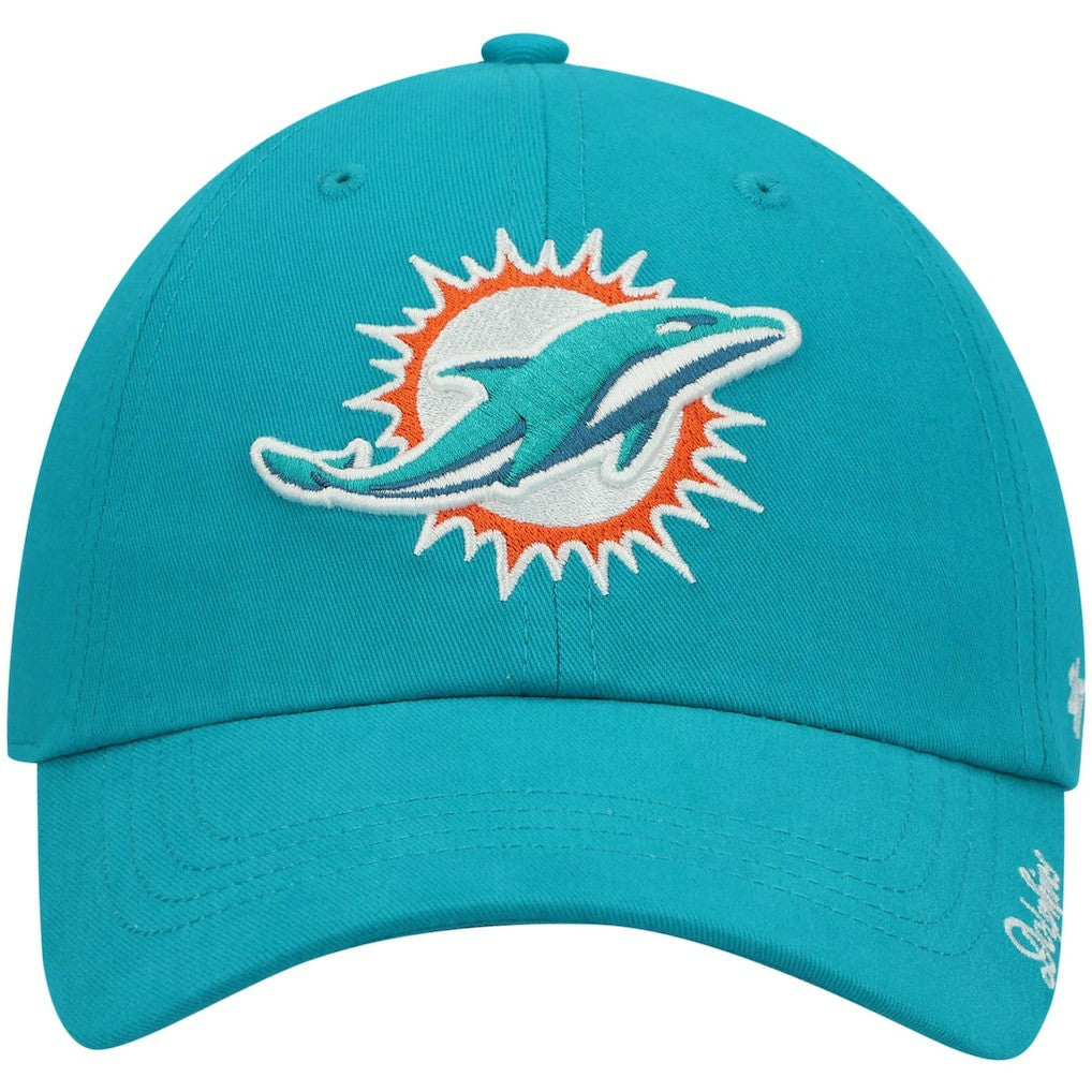 Miami Dolphins '47 Women's Miata Clean Up Primary Adjustable Hat - Aqua - 47 brand