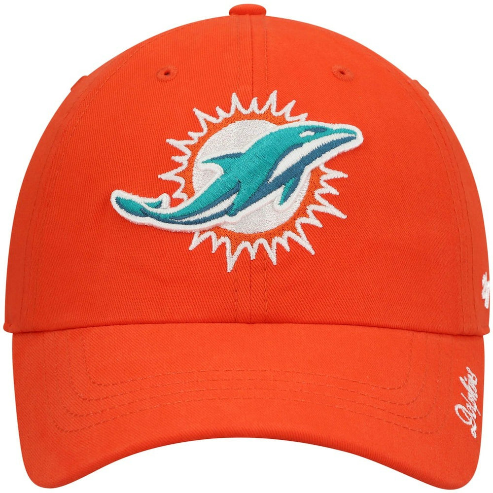 Miami Dolphins '47 Women's Miata Clean Up Secondary Logo Adjustable Hat - Orange - 47 brand