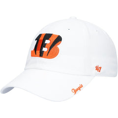 Cincinnati Bengals '47 Women's Team Miata Clean Up Adjustable Hat - White - 47 brand