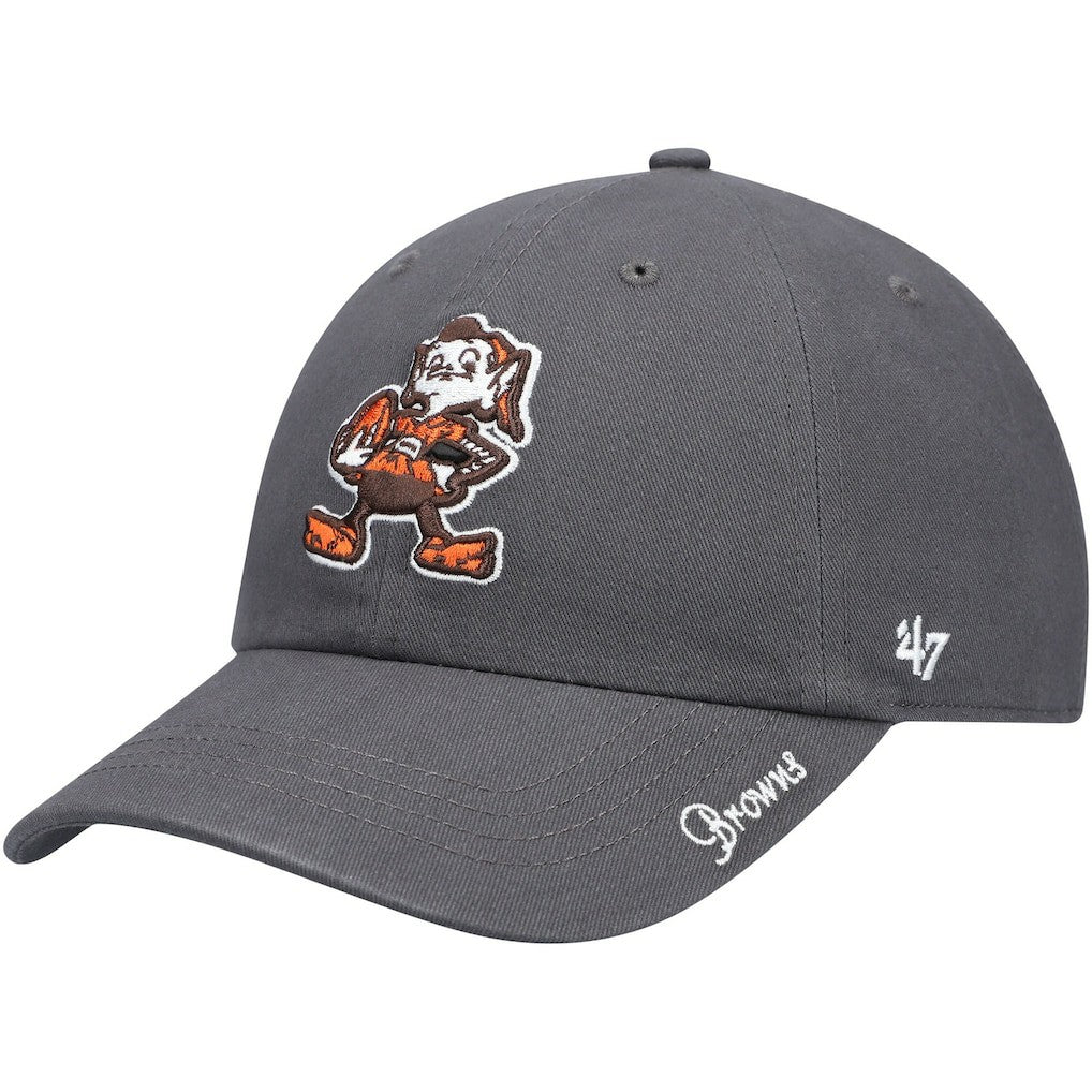 Cleveland Browns '47 Women's Brownie The Elf Miata Clean Up Adjustable Hat - Charcoal - 47 brand