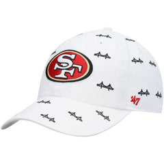 San Francisco 49ers '47 Women's Team Confetti Clean Up Adjustable Hat - White - 47 brand