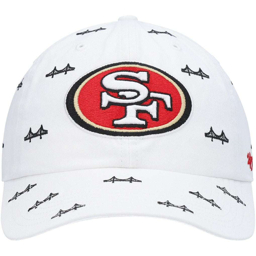San Francisco 49ers '47 Women's Team Confetti Clean Up Adjustable Hat - White - 47 brand