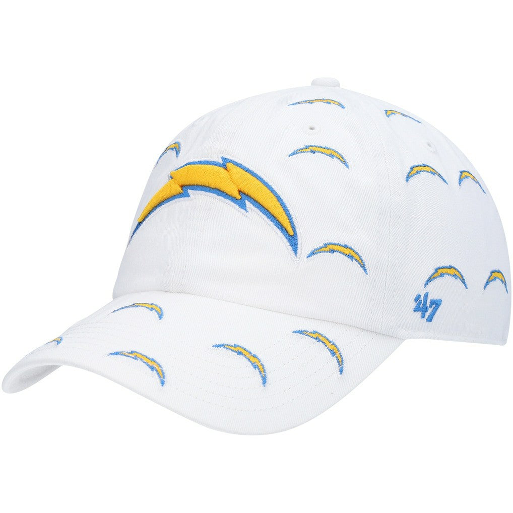 Los Angeles Chargers '47 Women's Team Confetti Clean Up Adjustable Hat - White - 47 brand