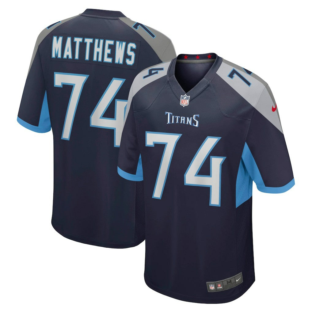 Bruce Matthews Tennessee Titans Retired Player Jersey - Navy - Nike