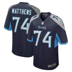 Bruce Matthews Tennessee Titans Retired Player Jersey - Navy - Nike