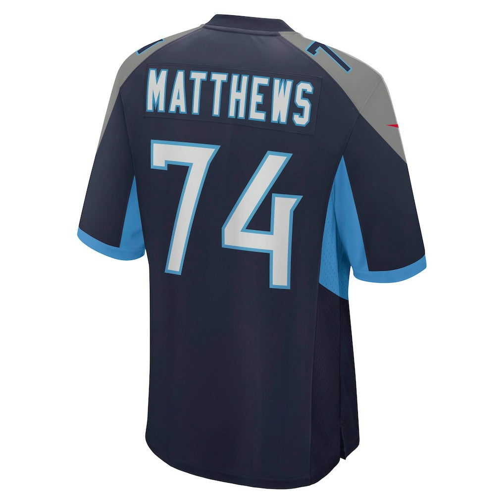 Bruce Matthews Tennessee Titans Retired Player Jersey - Navy - Nike