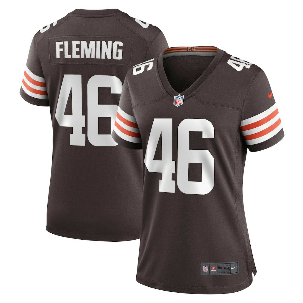 Don Fleming Cleveland Browns Women's Retired Player Jersey - Brown - Nike