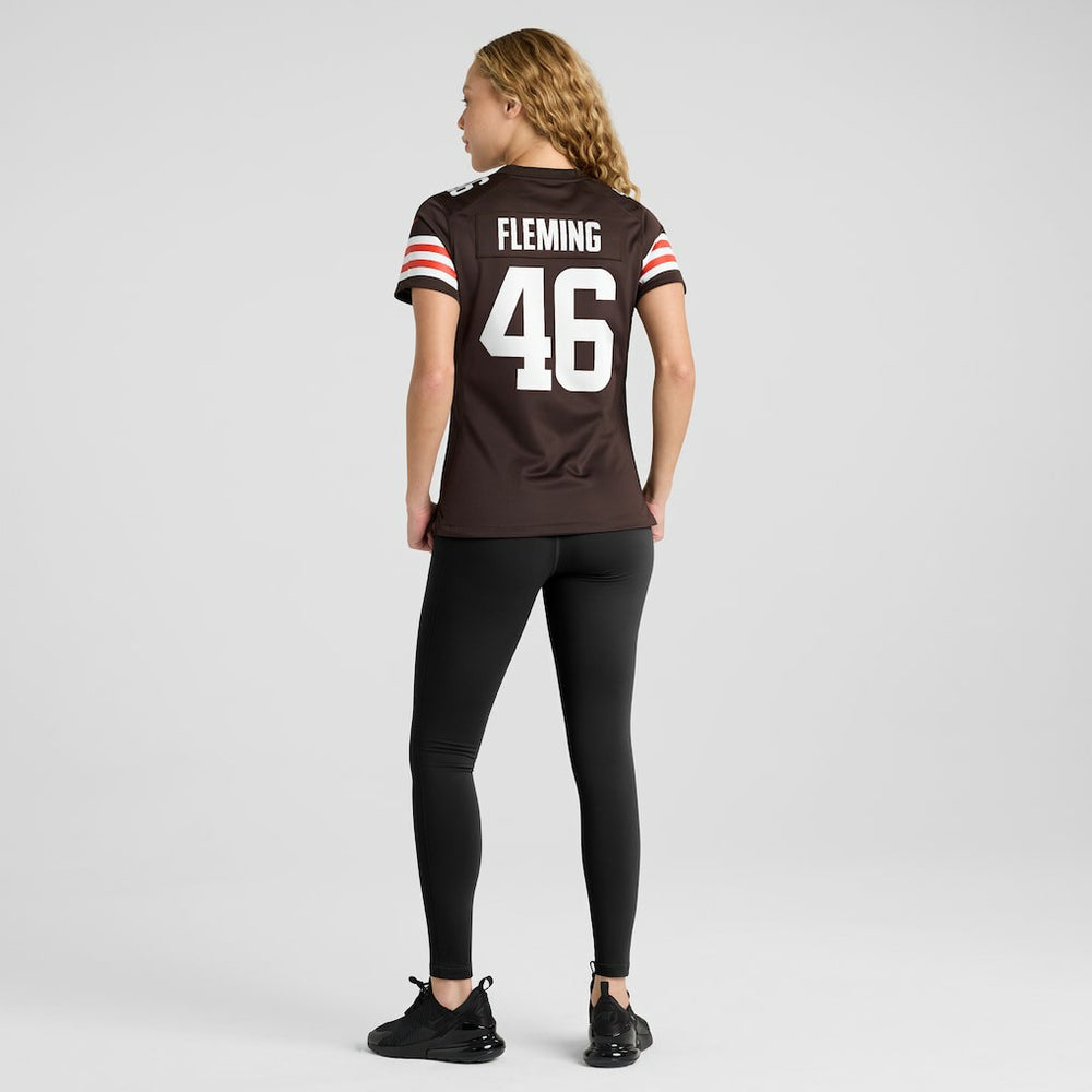 Don Fleming Cleveland Browns Women's Retired Player Jersey - Brown - Nike