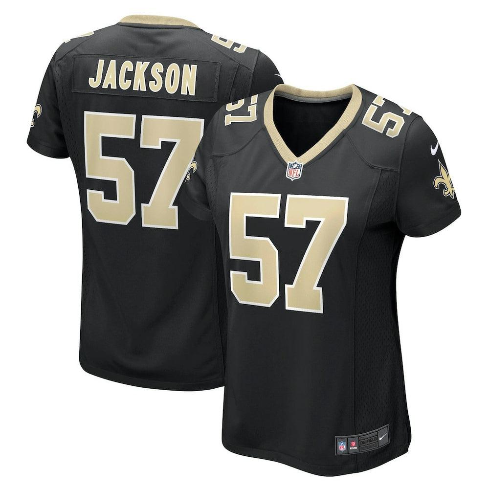 Rickey Jackson New Orleans Saints Women's Retired Player Jersey - Black - Nike