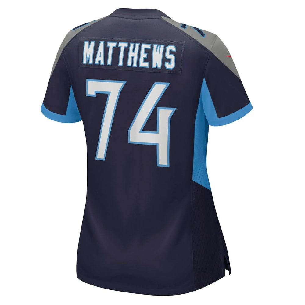 Bruce Matthews Tennessee Titans Women's Retired Player Jersey - Navy - Nike