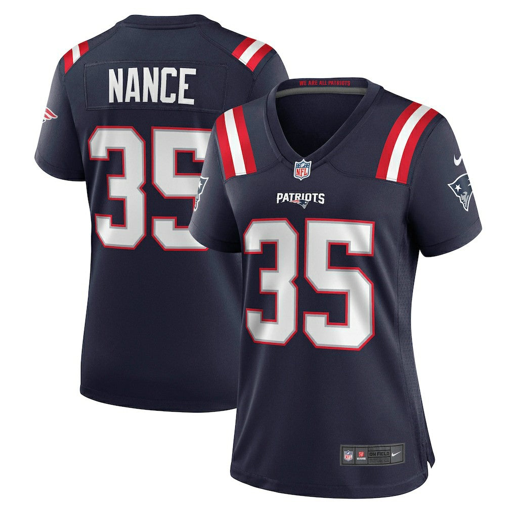 Jim Nance New England Patriots Women's Retired Player Jersey - Navy - Nike