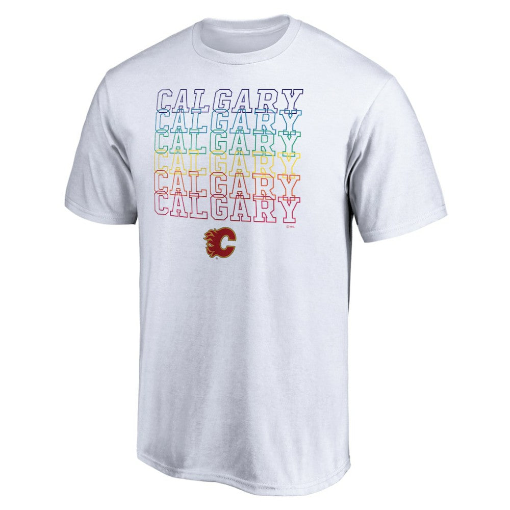Calgary Flames City Pride T-Shirt - White | NHL Lifestyle
