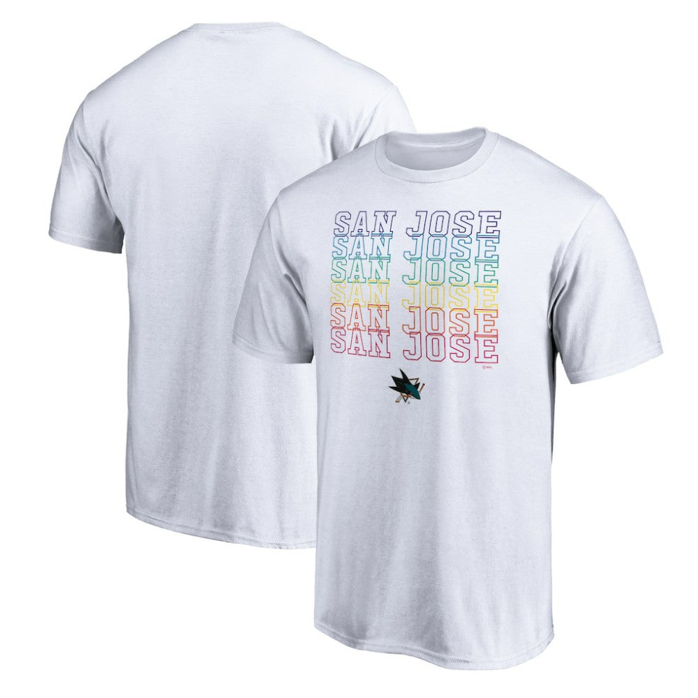 San Jose Sharks City Pride T-Shirt - White | NHL on sale